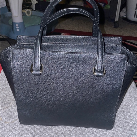 Kate Spade Laurel Way Jeweled Black Satchel and Wallet Set 9”W x 8”H - Picture 4 of 14